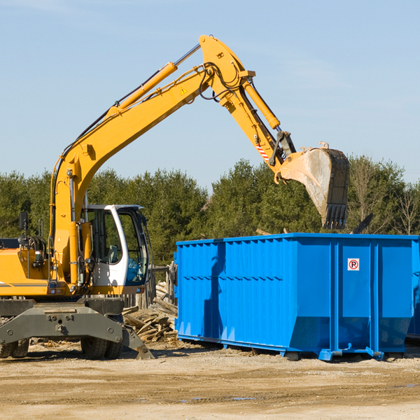 how many times can i have a residential dumpster rental emptied in Martinsville